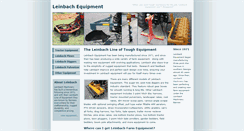 Desktop Screenshot of leinbachequipment.com