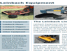 Tablet Screenshot of leinbachequipment.com